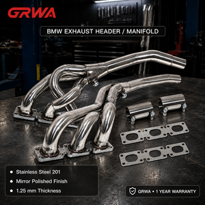 GRWA Auspuffkrümmer für BMW <span class=keywords><strong>E36</strong></span> 323i 325i 328i <span class=keywords><strong>M3</strong></span> 1,25mm Spiegelpolierter Edelstahl Auspuffkrümmer - Product Image 5