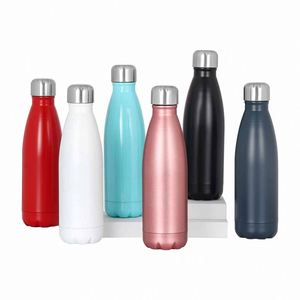 Bouteilles isothermes anti-fuite sans BPA, en acier inoxydable, 18 oz, avec sangle, pour boissons chaudes ou froides - Product Image 1