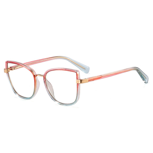 2024 nueva moda señoras ojo de <span class=keywords><strong>gato</strong></span> miopía <span class=keywords><strong>gafas</strong></span> Anti luz azul bloqueo ordenador menos <span class=keywords><strong>gafas</strong></span> mujeres coloridas <span class=keywords><strong>gafas</strong></span> de montura grande - Product Image 6