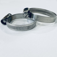 Collier de serrage industriel réglable en acier inoxydable sans perforation