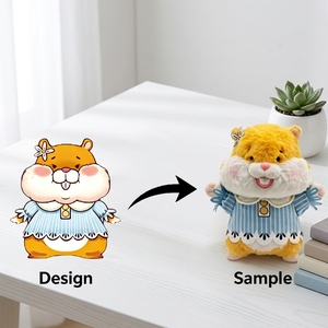 Lindo Mini Llavero de Peluche, Muñeco de Peluche Adorable de Hámster, Colgante para Bolso, Bonito Regalo - Product Image 3