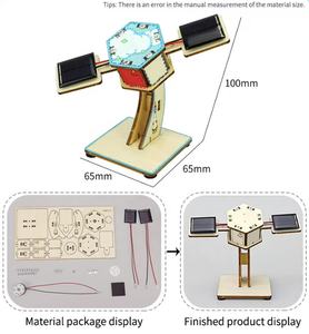 Paquet d'expérimentation scientifique de jouets solaires technologie de modèle de satellite artificiel aérospatial bricolage pour jouets éducatifs de 7 à 14 ans - Product Image 2