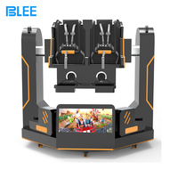Máquina de juego de cine interactivo de 360 grados 9D VR Comercial 2 asientos Juego de realidad virtual Simulador de juego de realidad virtual para parque temático VR