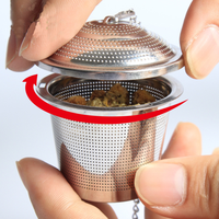 Infuseur à thé portable en acier inoxydable 304 - Filtre à mailles réutilisable avec système de verrouillage