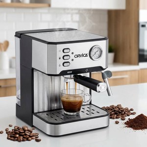 Machine à expresso semi-automatique italienne AWK-08, 20 bars, mousseur à lait à vapeur haute pression, pour usage domestique et professionnel - Product Image 5