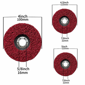 Disque à bande polyvalent <span class=keywords><strong>de</strong></span> 4, 4,5 et 5 pouces pour meuleuse d'angle - Disque <span class=keywords><strong>de</strong></span> décapage <span class=keywords><strong>de</strong></span> peinture pour bois, métal, rouille et décapage <span class=keywords><strong>de</strong></span> revêtements - Product Image 2