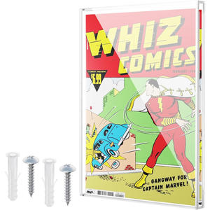 Vetrina trasparente <span class=keywords><strong>per</strong></span> i <span class=keywords><strong>fumetti</strong></span> dell'età dell'argento acrilico cornice <span class=keywords><strong>per</strong></span> <span class=keywords><strong>fumetti</strong></span> da collezione scatola portaoggetti UV-protezione Display - Product Image 2