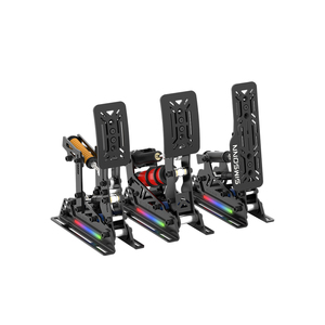 Pedales de Carreras SIMSONN con Luz LED, Volante de Juego con Conexión USB, Celda de Carga Hidráulica HE de 200KG para Juegos de PC, Último Modelo - Product Image 1