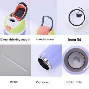 แก้วน้ำเก็บความเย็นสุญญากาศ สแตนเลสสองชั้น ขนาด 19, 24, 32 ออนซ์  พร้อมหลอดดูด  สำหรับแคมป์ปิ้งและกีฬา  เคลือบสีฝุ่น  รับทำโลโก้ตามสั่ง 6-12 ชิ้น - Product Image 3