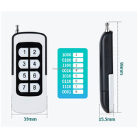 Interruptor remoto de relé de 12V, interruptor de Control remoto inalámbrico RF, 4 canales, 433Mhz, 1000 metros