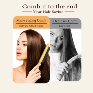 Sisir sisir sisir penata garis ramping sisir pegangan untuk penata rambut Salon Pro sikat pengurai rambut sisir sisir bulu babi hutan - Product Image 5