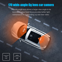 NOVUS NDC001 Caméra embarquée 4.0 pouces pour voiture, enregistreur vidéo numérique (DVR) 24H HD 1080P double objectif, écran LCD, étanche, vision nocturne, enregistrement en boucle, fixation par ventouse