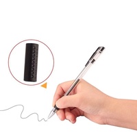 Usine 0.5mm Pas Cher Gel Stylo Étudiant Fournitures De Bureau Neutre Stylo Gel Noir Stylo Avec Logo Personnalisé