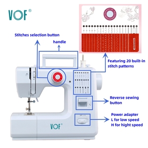 Top 5 Supplier Customize VOF Factory Price Household Mini FHSM-618 Tailor Sewing <b>Machine</b> - Product Image 2
