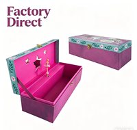 Caja de Música Giratoria Personalizada Yiyu con Bailarina de Papel, Manivela, Ecológica, Espejos Rectangulares en Forma de Estrella, Lujosa, OEM, Adorno Musical