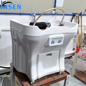 Machine de spa capillaire Kisen de haute qualité avec garantie d'un an, bac à shampooing haut de gamme à deux réservoirs pour le lavage des cheveux - Product Image 2