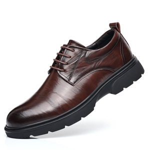 Chaussures habillées pour hommes à lacets, style britannique, à semelle épaisse, pour le travail quotidien, collection 2026, vente chaude - Product Image 5