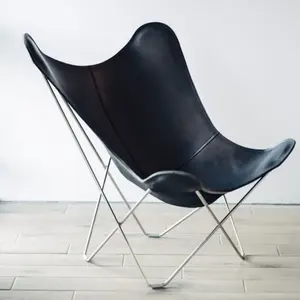 Новый дизайн, роскошный обеденный стул, эргономичный стул-бабочка, складной кожаный стул-бабочка для помещений