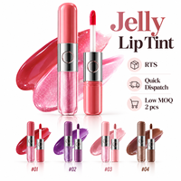 RTS Rouge à lèvres et brillant à lèvres double embout 5+5ml 2-en-1 Velours Mat Scintillant 4 Teintes Faible MOQ 2 pièces Vente en gros Logo personnalisé