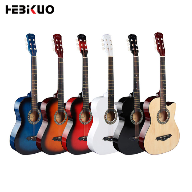 Factory Wholesale HEBIKUO Y-38C Guitar 38 Inch Acoustic Guitar Musical Instruments Die Von Gitarristen Geliebte Variante