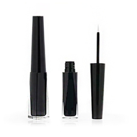 Tubes de brillant à lèvres vides de fleur rouge transparente mince de 5ml récipient cosmétique liquide Logo personnalisé
