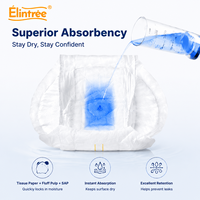 Premium Elintree T-Form Erwachsenen-Windeleinlagen Superabsorbierend Atmungsaktiv PE-Film Auslaufschutz Unisex Inkontinenz-Windelunterlagen