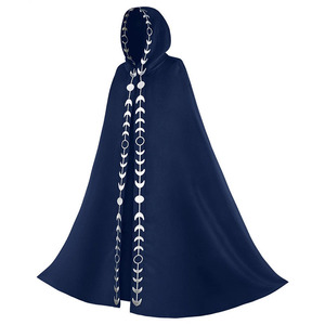 Capa con capucha para Cosplay, <span class=keywords><strong>Medieval</strong></span> para capa larga fiesta de Halloween, mujeres y hombres adultos, Túnica de <span class=keywords><strong>brujería</strong></span>, bata de bruja, vestido oculto, recreación - Product Image 5