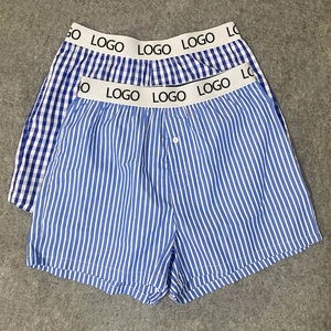 Pantalones de Verano Nuevos de Algodón Sueltos Casuales Tipo Bóxer Tejidos para el Hogar, Pantalones de <span class=keywords><strong>Pijama</strong></span> de Talla Grande para <span class=keywords><strong>Hombre</strong></span>, Venta al por Mayor - Product Image 2