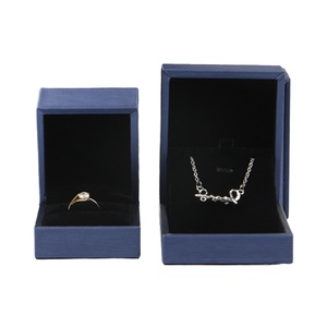 Cajas de Embalaje de Joyería al por Mayor de Lujo, Juego de Cajas de Regalo para Joyería con Diseño de Trenzado, Estuche de Anillos de Cuero PU - Product Image 1