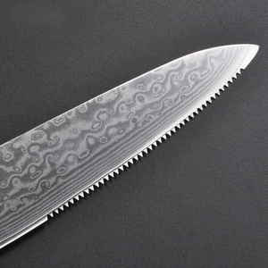 Couteau à Steak japonais en acier inoxydable, ustensile de cuisine pour couper de la viande VG10 damas 5 pouces - Product Image 4