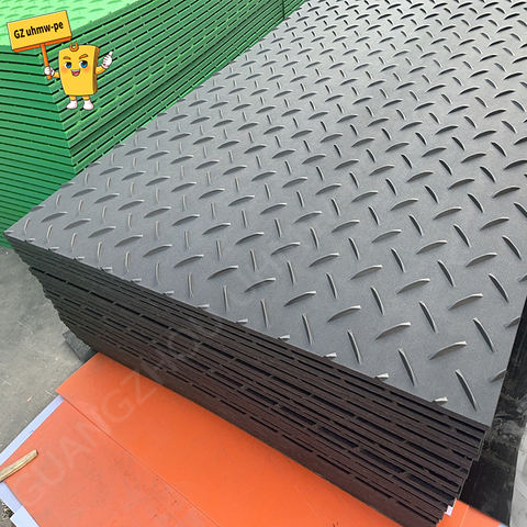 Customizable HDPE Composite Ground Protection Mats with Steel Connector Cutting Service Custom Size Thickness for Heavy Duty Use