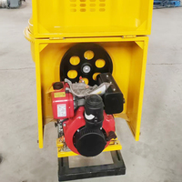 Bétonnière portable 350L/500L/700L diesel mobile pour machines de construction
