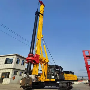 Hydraulische Ramm maschine verwendet Dreh pfahl bohr gerät für den Bau