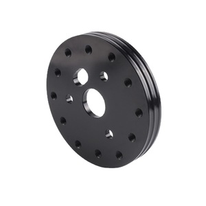 Adaptateur de moyeu de volant en aluminium RASTP 0,5 pouce 1 pouce 6 trous à 3 trous Noir Argent - Product Image 2