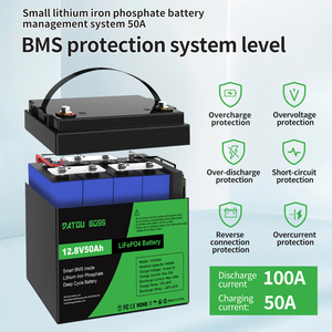 DATOU BOSS 6000 Cycle Batterij 12V 50Ah Lifepo4 Lithium Batterij Zonne-energie met Smart BMS voor Energieopslag - Product Image 2