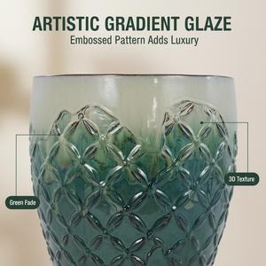 <span class=keywords><strong>Grand</strong></span> <span class=keywords><strong>pot</strong></span> de fleurs <span class=keywords><strong>en</strong></span> céramique écologique avec trou de drainage, finition émaillée, durable, design moderne et classique pour une utilisation <span class=keywords><strong>en</strong></span> intérieur/extérieur - Product Image 4