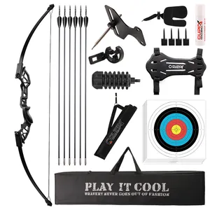 Hot Sale Outdoor Bow Set Metal Archery Equipment Hunting Accessories Recurve Bow And Arrow Set Portable