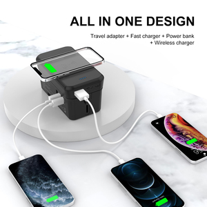 New Arrival sạc di động phổ travel adapter với 5000 mAh ngân hàng điện sạc không dây 10 Wát - Product Image 3