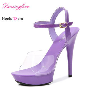 Sandali con tacco alto impreziositi con <span class=keywords><strong>piume</strong></span> Sexy per le donne bocca aperta con <span class=keywords><strong>tacchi</strong></span> alti - Product Image 1