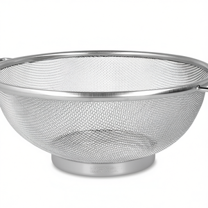 MetalTex Stand Screen Stainless Steel Mesh <b>Colander</b> Kitchen <b>Strainer</b> 12 Inch - Product Image 2