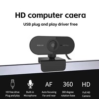 Kamera Web Mini Full HD 1080P HD dengan mikrofon, kamera Web Laptop komputer desktop USB dengan panggilan video langsung konferensi Streaming