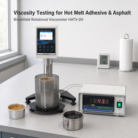 Viscosimètre Rotatif Brookfield de Qualité Laboratoire avec Affichage Numérique, Viscomètre à Four 300°C, RS232, pour Adhésifs Thermofusibles et Asphalte