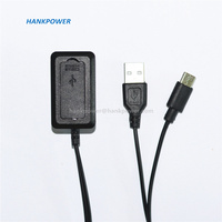 Cable USB tipo C para mochila, Cable de extensión de Panel externo para mochila, bolso de hombro