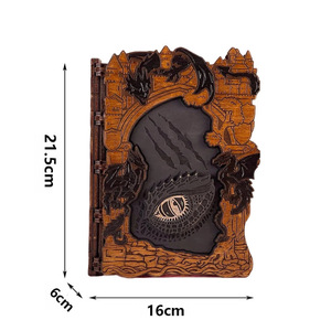 Nuevo juego de regalo de libro mágico de madera DIY superventas con patrones de dragón en caja de artesanías de madera - Product Image 6