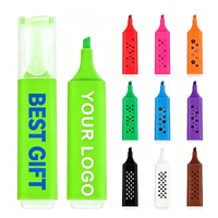 Juego de Marcadores Fluorescentes Escolares de Diseño Nuevo, con Logotipo Personalizado, para Regalo o Recompensa al Cliente
