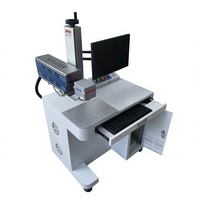 Machine de marquage laser CO2 à tube métallique RF 60W 600x600mm avec cabinet fermé pour le marquage sur bois, contreplaqué, MDF, bambou et panneaux de meubles