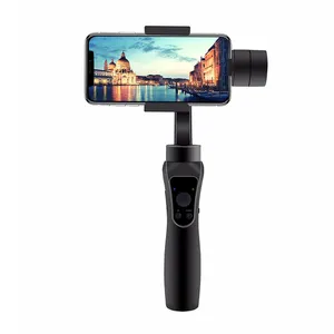 Gimbal Ponsel Pintar Genggam, Kamera Aksi BT APP Penstabil Ponsel 3-Axis untuk Xiaomi iPhone X Oneplus Samsung