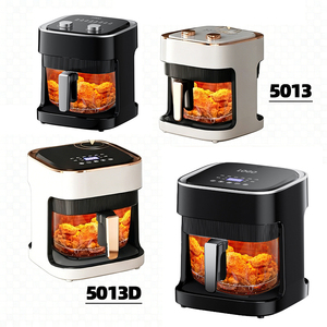 Friteuse à air 6L avec corps en verre borosilicate, contrôle numérique, certifiée CE, vente mondiale directe usine - Product Image 6