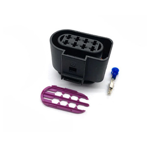 8 Pin <b>Tail</b> Light Connector For Volkswagen Audi Cars Black Plastic Male Female <b>Plug</b> IP20 - Product Image 2