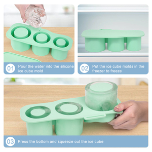 Moule à glaçons en silicone <span class=keywords><strong>3</strong></span> tailles pour gobelet Stanley, fabricant <span class=keywords><strong>de</strong></span> glaçons cylindriques avec couvercle, vente en gros directe d'usine - Product Image 3